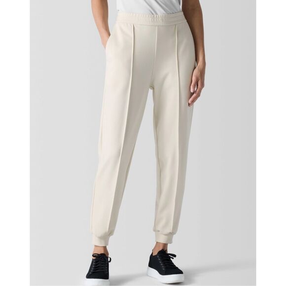 Eileen Fisher SET Lightweight Ponte Jogger & Lightweight Ponte Round Neck Top - Picture 11 of 11